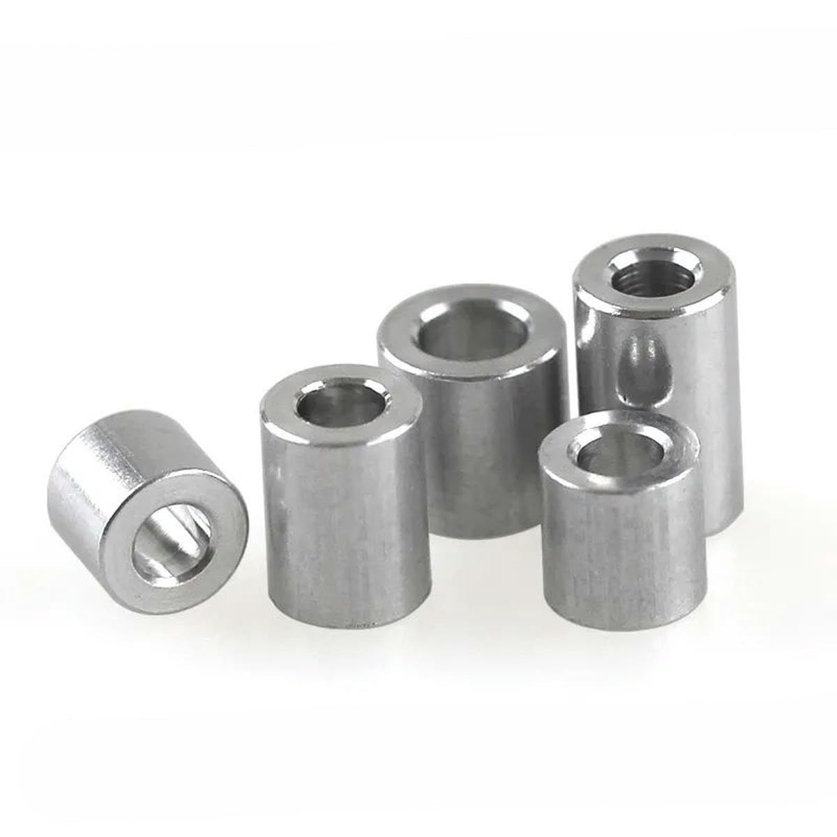 10-20 Stück Aluminium-Unterlegscheibe M3 M4 M5 M6 M8 Aluminium-Buchsendichtung Distanzhülse Abstandshalter ohne Gewinde für RC-Modellteile-M8x16xL (10 Stück)-Länge 16 mm