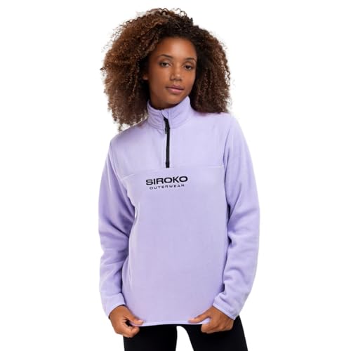 SIROKO - Fleece Half Zip für Damen Aurora-W - L - Lavendel