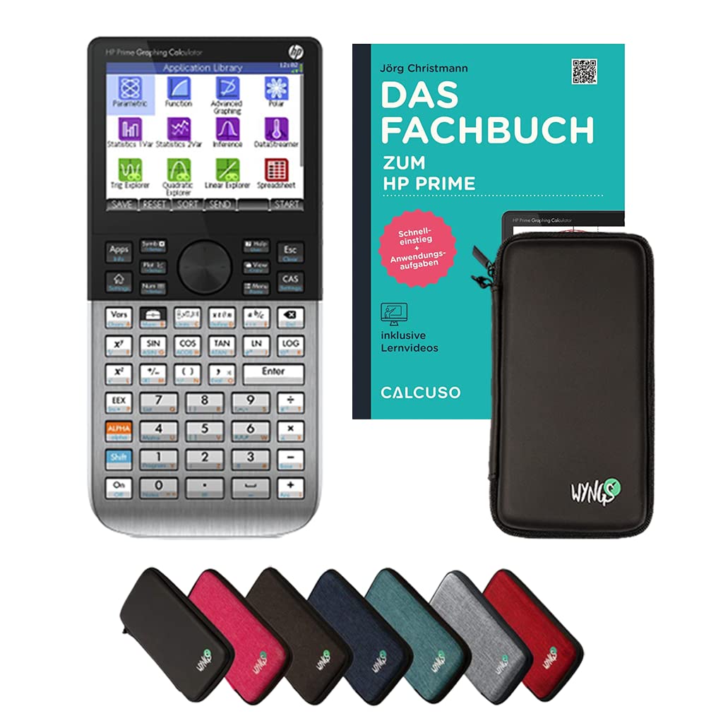 CALCUSO Standardpaket Schwarz mit Grafikrechner HP Prime