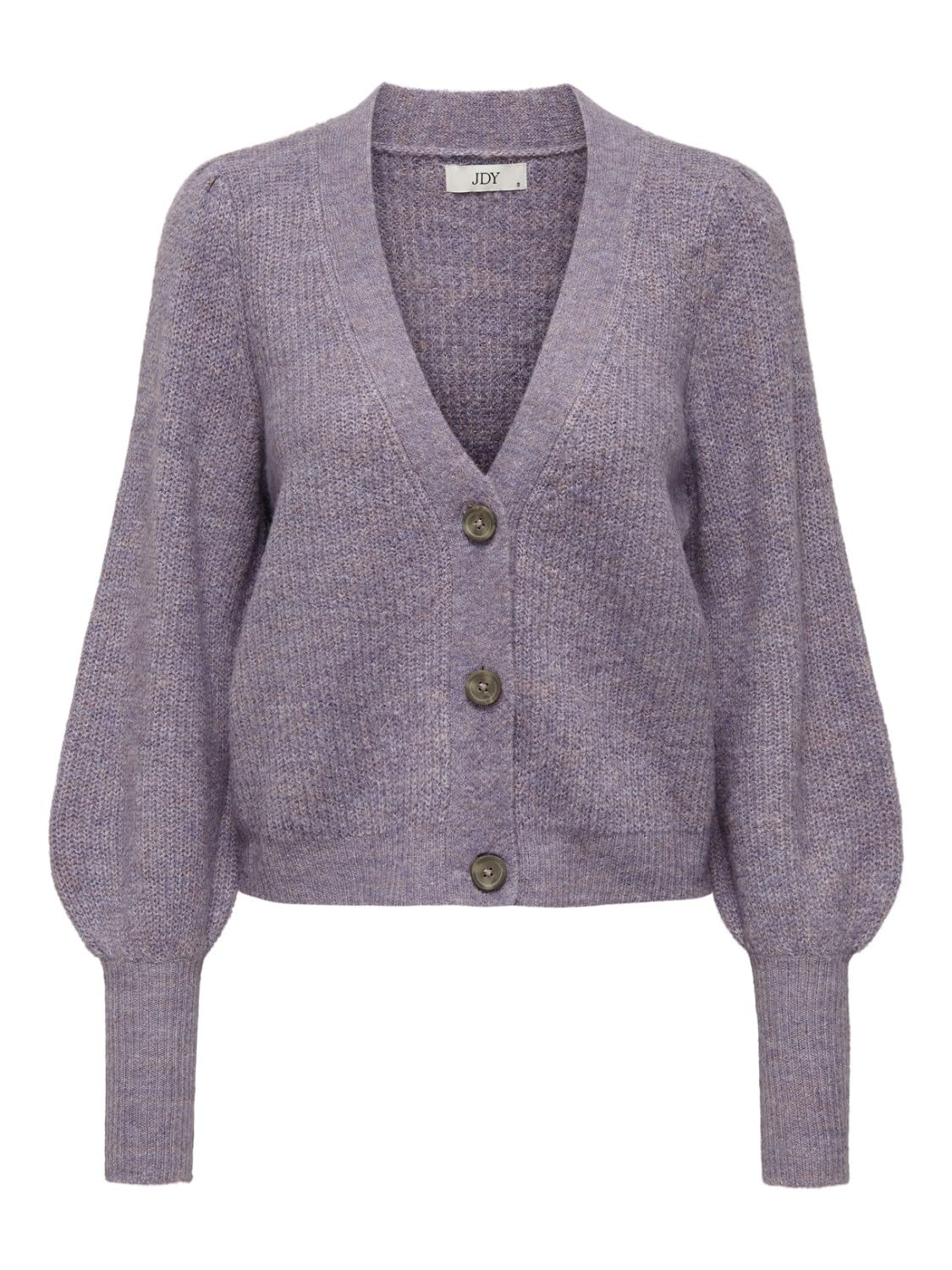 JDY Damen Jdydrea L/S Short Cardigan Knt Noos, Lavender Gray, S