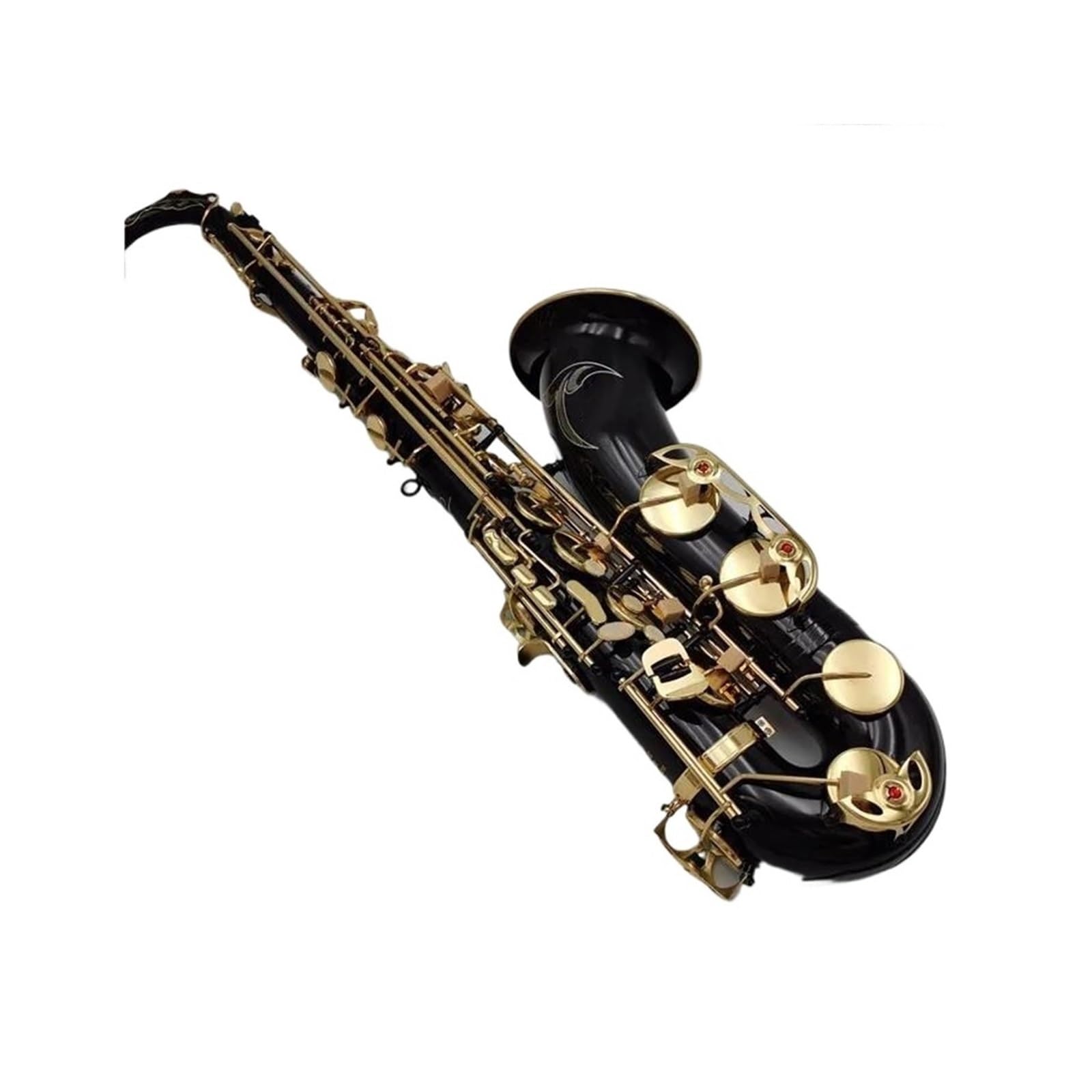 Gold lackiertes saxophon Bb Tenor Saxophon Gold Lack Gelb Messing Musikinstrument Professional Mit Fall Zubehör