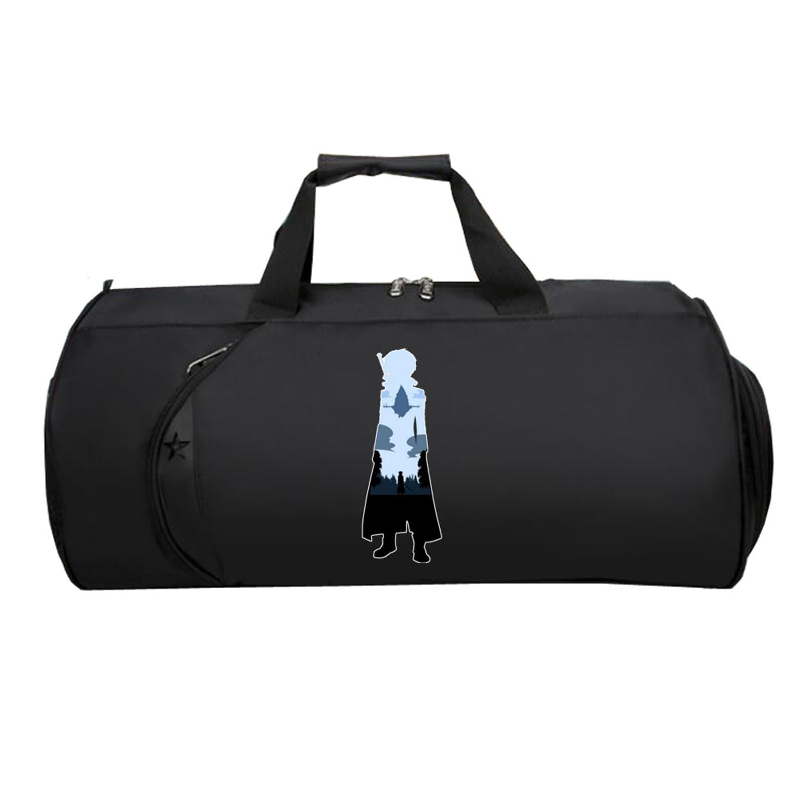 Swo-rd Art Onli-ne Sporttasche Klein, Groß Wasserdicht Sporttasche, Tote Bag füR Sport Reisen Gym Urlaub Flugzeug(Black 13)