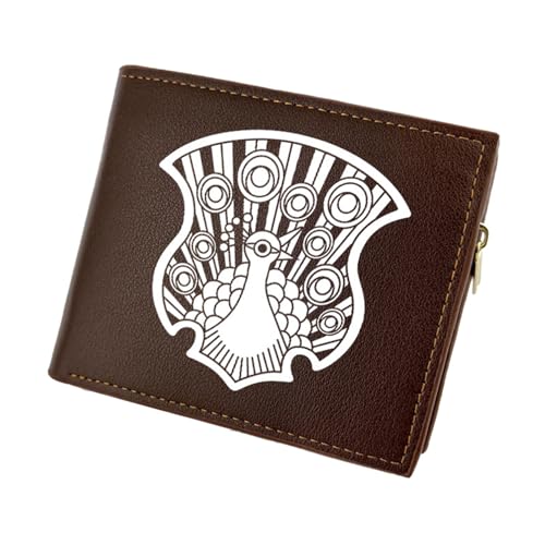 RYNDEX Black Clov-er Anime Geldbeutel, Schmale Bi-Fold Kleines Portemonnaie, PU-Leder Geldbörse Brieftasche Wallet, für Teenager und Junge Mädchen(Color:Multicolor 2)