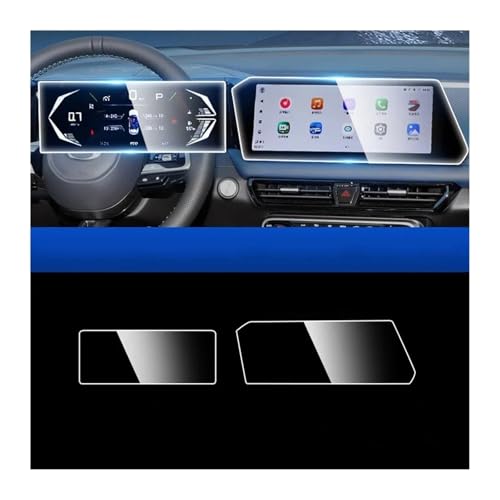 IMMLSX Für GAC Für EMZOOM GS3 2023 2024 Dashboard-Navigationsmembran Auto-GPS-Display Schutzfolie Aus Gehärtetem Glas Zubehör Navigation Schutzfolie Navigations-Displayschutz(2 PCS 12.3)