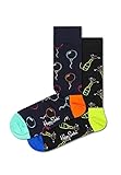 Happy Socks Herren 2-Pack You Did It Gift Set Socken, Schwarz, M