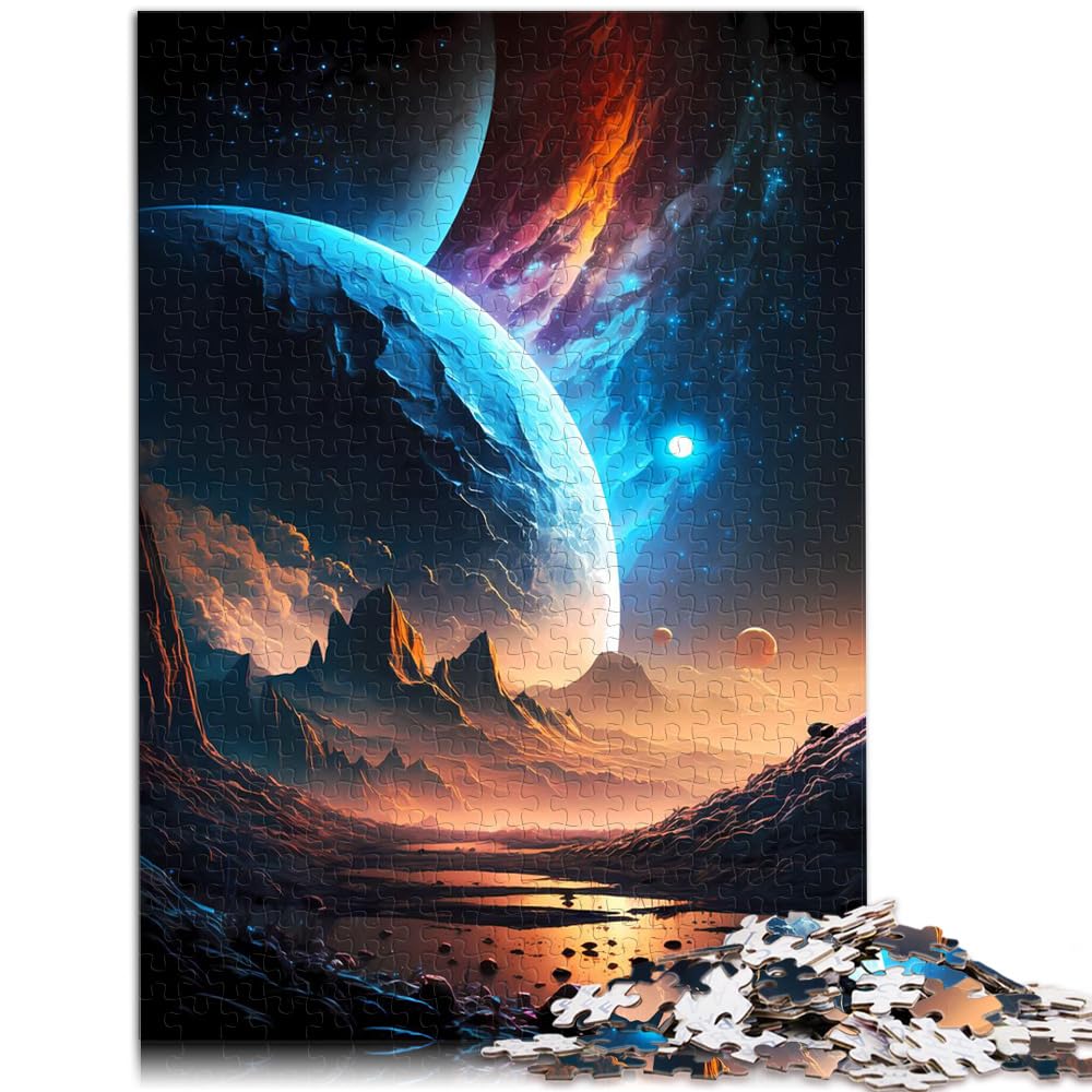 Puzzle für Planet Berglandschaft, 1000-teiliges Puzzle für Erwachsene, Holzpuzzle als Geschenk für die ganze Familie, 1000 Teile (50 x 75 cm)