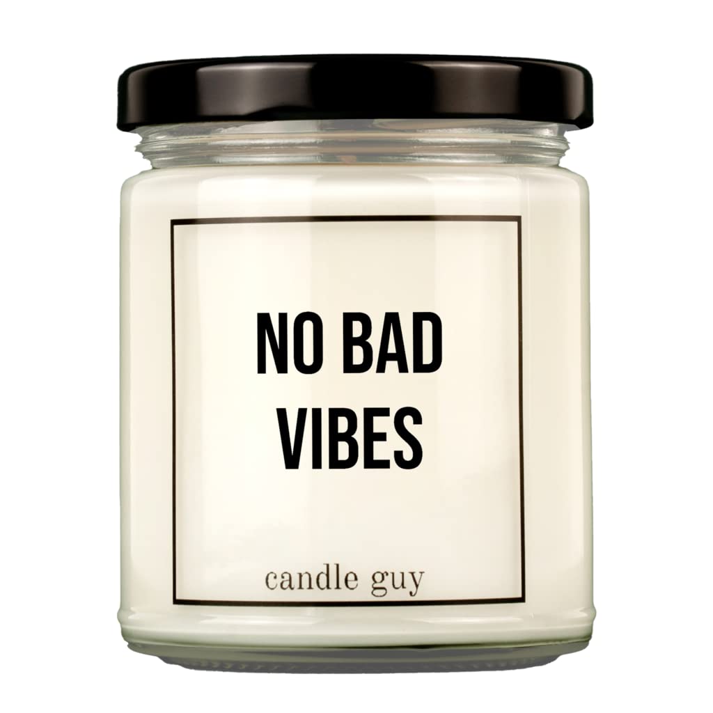 candle guy Duftkerze | No bad vibes | Handgemacht aus 100% Sojawachs | 70 Stunden Brenndauer