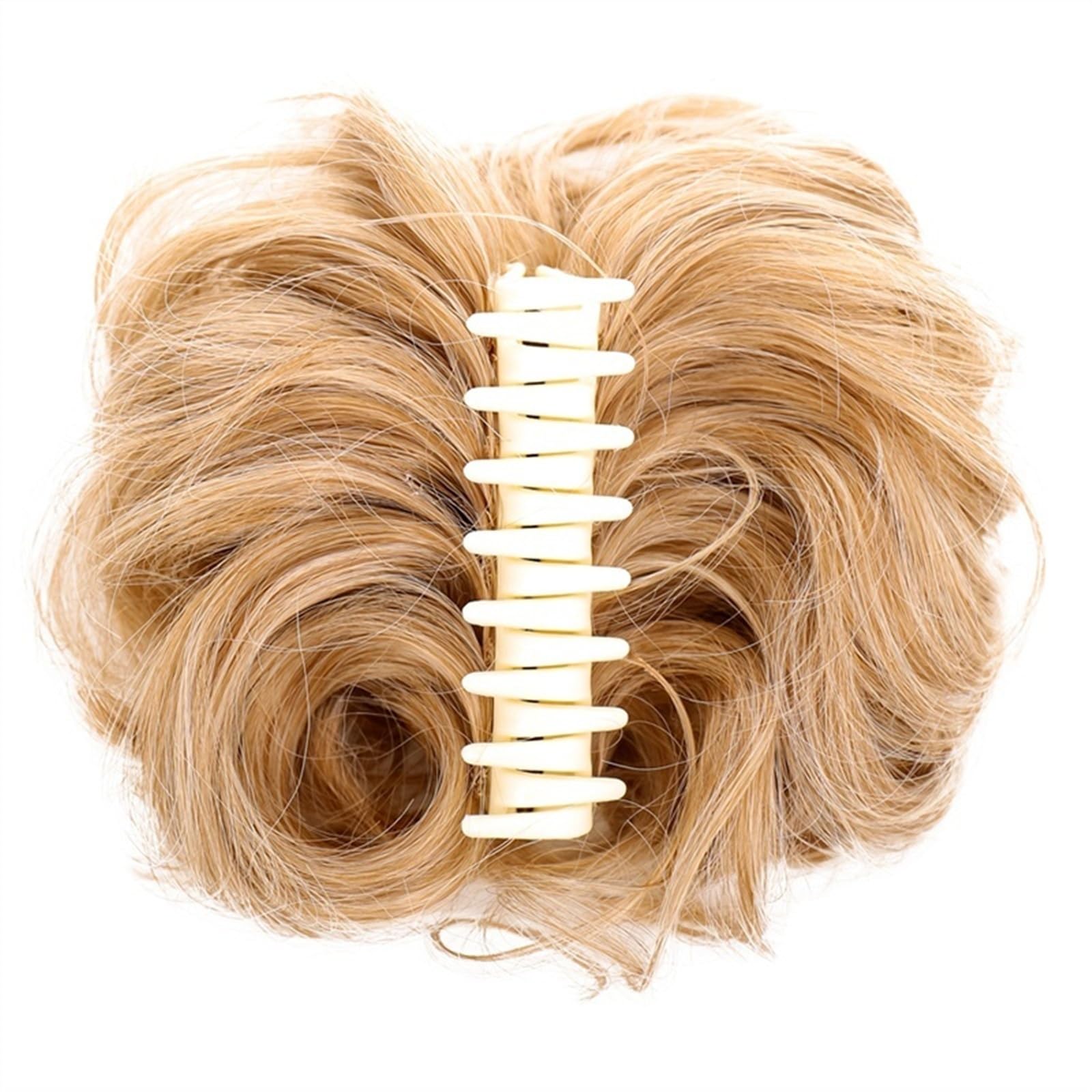 Haarteil Krallenklammer, unordentlicher Haarknoten, gewelltes, lockiges Haarteil, Chignon-Pferdeschwanz-Verlängerung, synthetische zerzauste Hochsteckfrisur-Haarverlängerung, Scrunchie-Haarteil for Fr