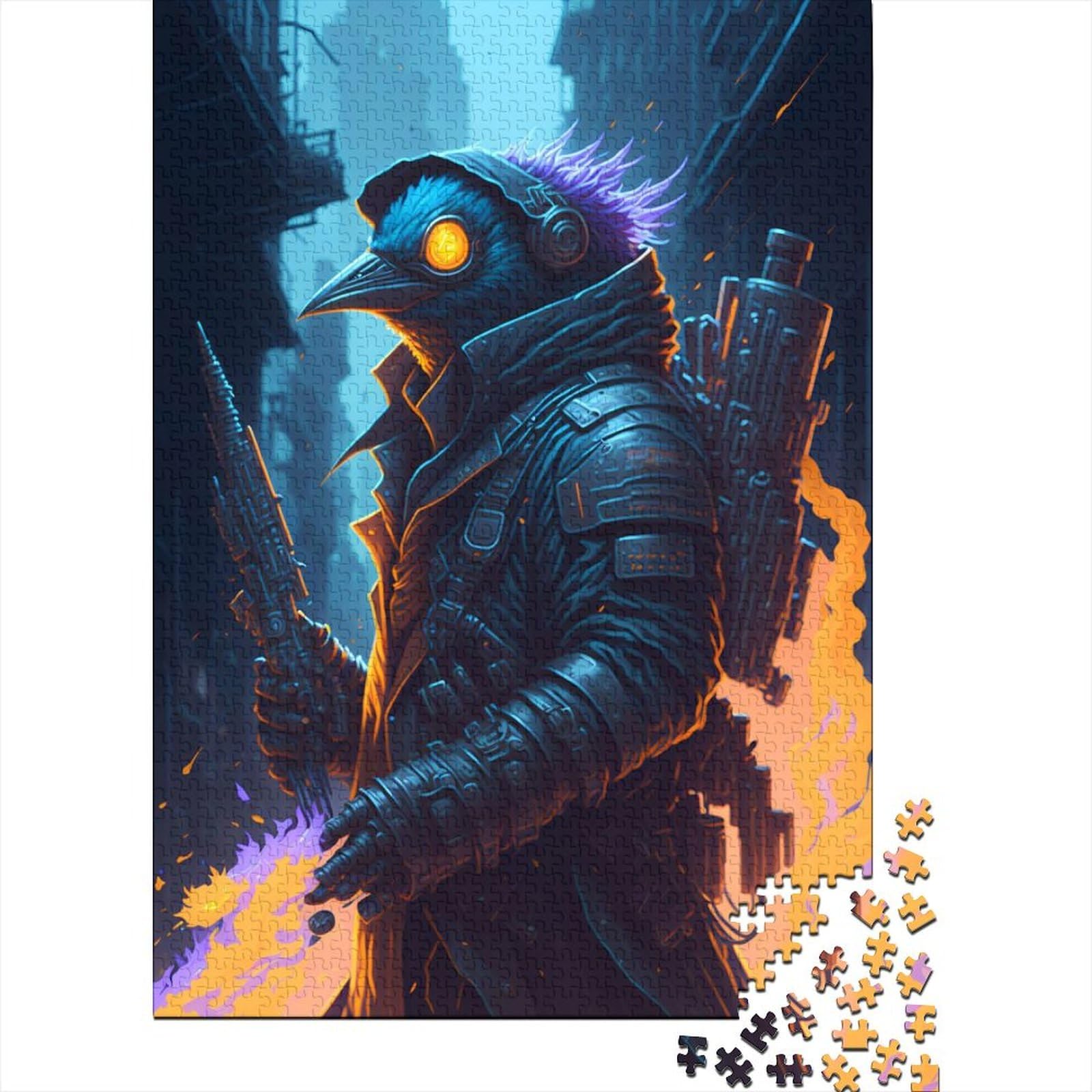 Arctic Anarchist Penguin Holzpuzzle Puzzles für Erwachsene und Teenager 1000 Teile Puzzles für Erwachsene und Teenager als Geschenk 29,53 x 19,69 Zoll