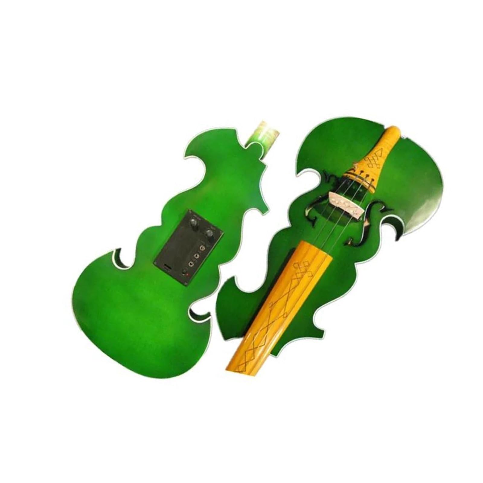 Geigen Ausgezeichnete Grüne Farbe Modell 4/4 Violine Akustische Violine 4/4 Violine Starter Paket