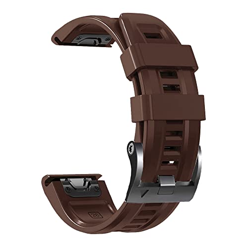 OPKDE Uhrenarmband für Garmin Fenix Epix 7 7X, Schnellentriegelung, 22, 26 mm, Silikonband für Fenix 6X 6 Pro 5 5X Plus 3 3HR 945 MK2i Uhrenarmband, 22mm Fenix 5 5Plus, Achat