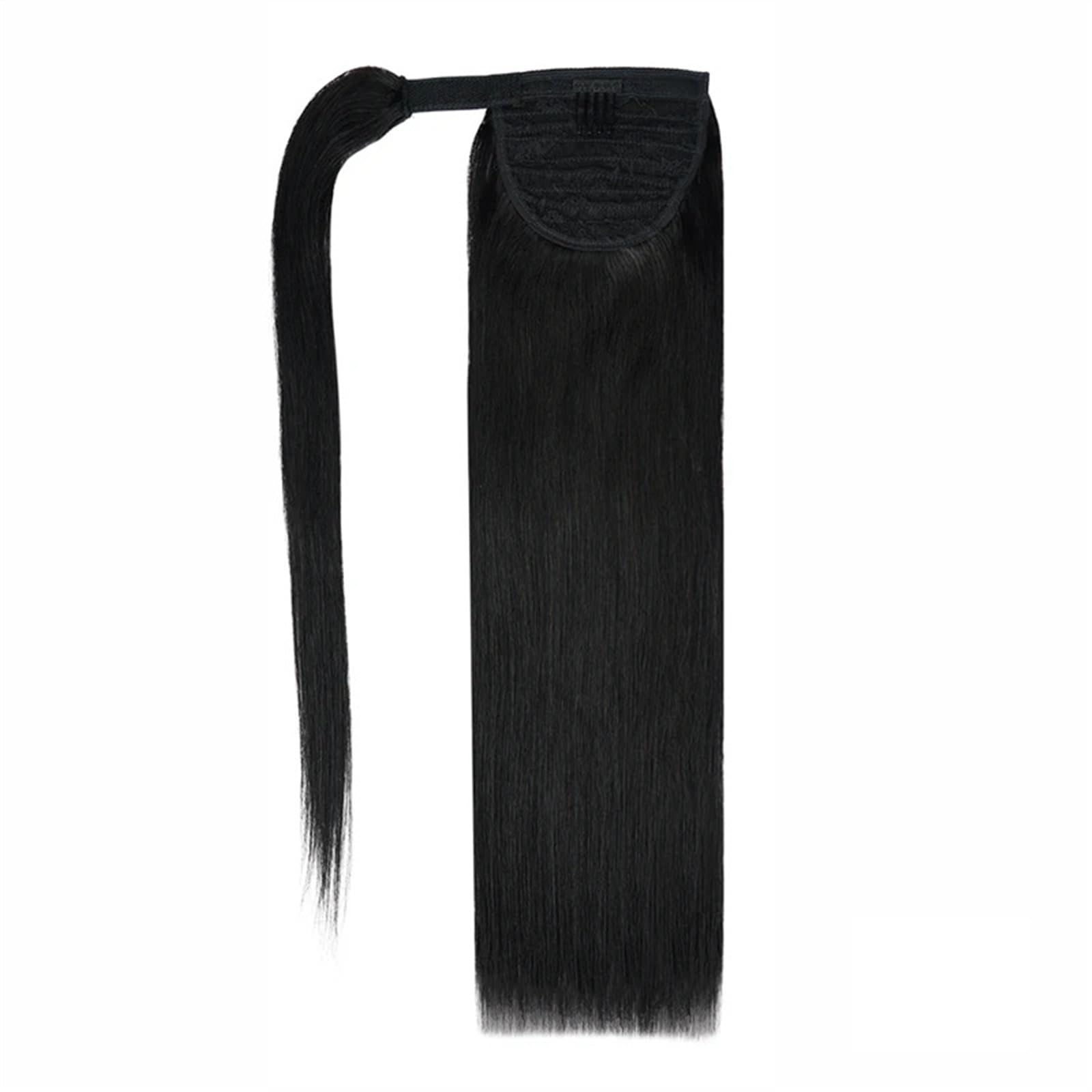 Haarverlängerungen Pferdeschwanz, Echthaar-Pferdeschwanz-Verlängerung, 35,6–55,9 cm lang, gerade, umwickelbarer Pferdeschwanz, Clip-in-Haarverlängerung, brasilianisches Remy-Haar, gerade Pferdeschwanz