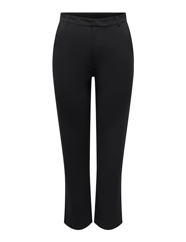 JdY Damen JDYGEGGO Straight Pant JRS NOOS Hose, Black, S / 34L