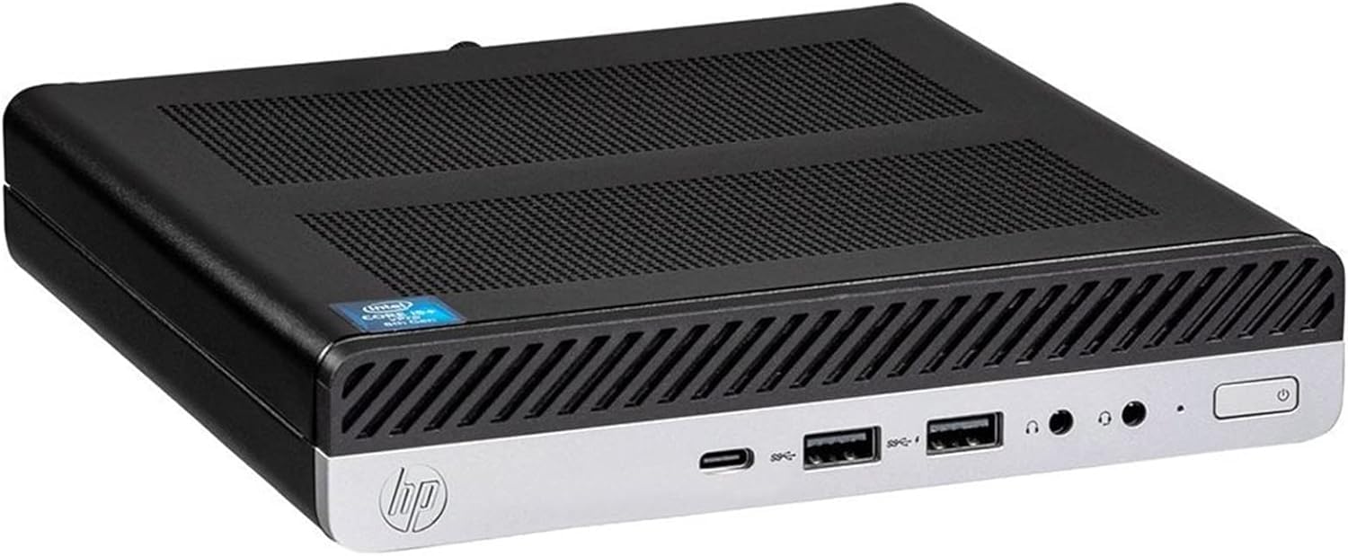 HP EliteDesk 800 G4 PC Mini Computer Intel i5-8400T RAM 16GB DDR4 SSD 240GB Windows 11 Professional (Generalüberholt)