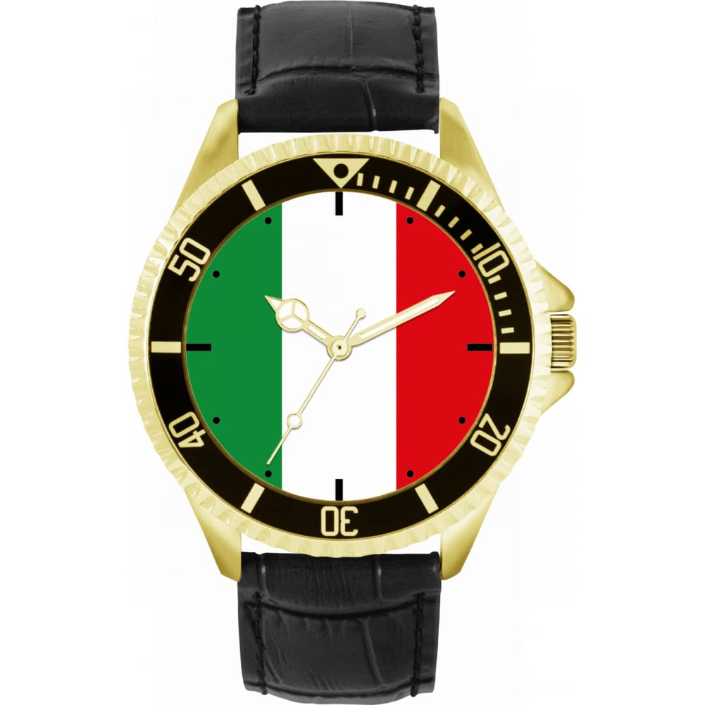 Toff London Italien-Flaggen-Uhr