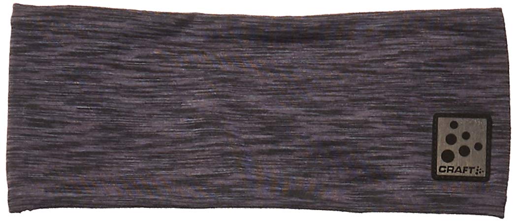 CRAFT Sportswear Unisex Haarband aus Microfleece, Schwarz Melange, Einheitsgröße