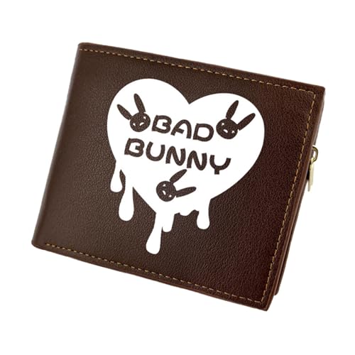 RYNDEX Anime-Geldbörsen Bad Bun. ny, Schmale Bi-Fold Geldbeutel Klein Damen, PU-Leder Geldbörse Brieftasche Wallet(Color:Multicolor 5)