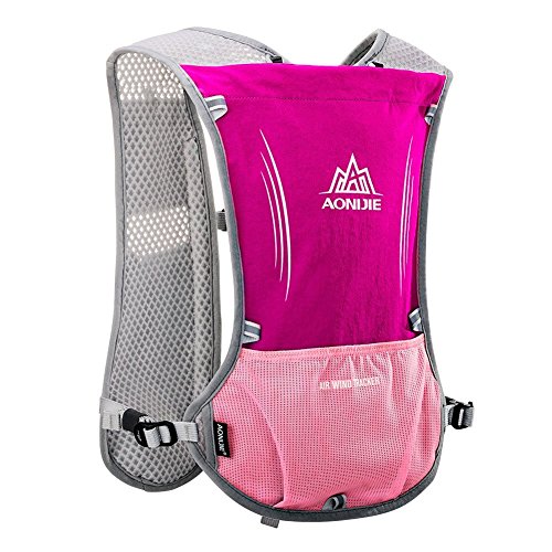 AONIJIE Ultrleicht Fahrradrucksack / Trinkrucksack Getränketasche für Wandern, Training, Outdoor Sport (Rose)