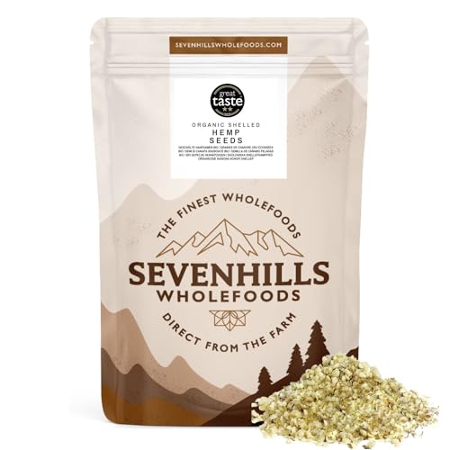 Sevenhills Wholefoods Rohen Geschälte Hanfsamen Bio 1kg