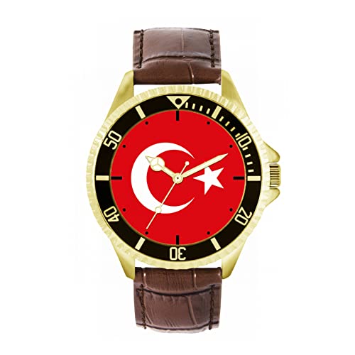 Toff London Die Türkei-Flaggen-Uhr