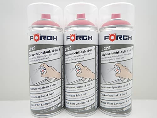 4 in 1 RAL 3002 KARMINROT ROT DICKSCHICHTLACK LACK SPRAY SPRAYDOSE 400ML (3)