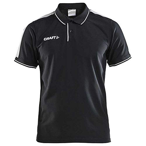 Craft Herren Poloshirt Pro Control Poloshirt 1906734 Black/White XXXL