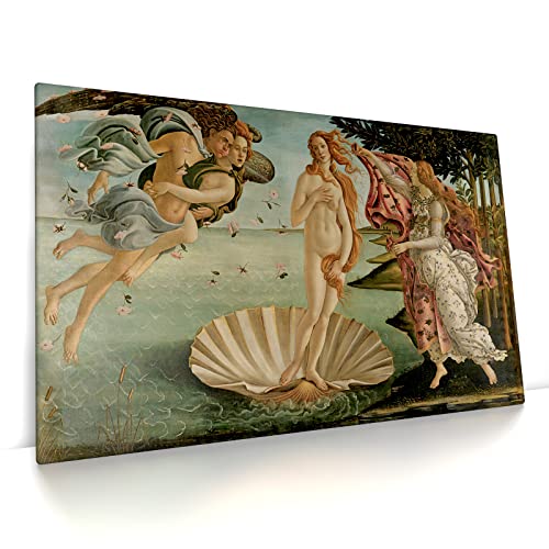 CanvasArts Sandro Botticelli - Geburt der Venus - Leinwand auf Keilrahmen (150 x 90 cm, Leinwand auf Keilrahmen)