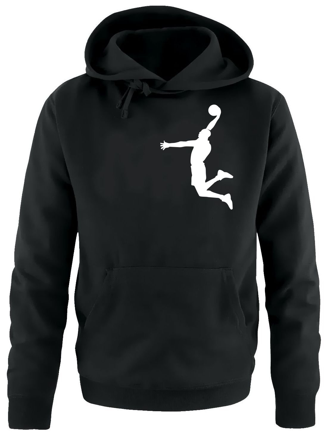 Dunk Basketball Slam Dunkin Kinder Sweatshirt mit Kapuze Hoodie schwarz-Weiss, Gr.152cm