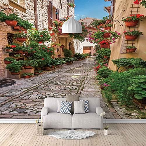 Saffron Street View 3D Tapeten Wanddekoration Fototapete Sofas Wohnzimmer Wandbild Schlafzimmer-250cm×170cm