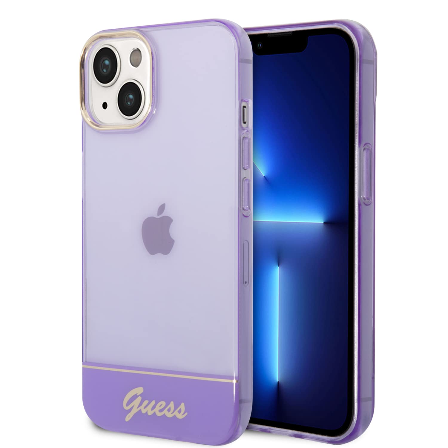 Guess GUHCP14MHGCOU hülle für iPhone 14 Plus 6,7" violett/Purple hardcase Translucent