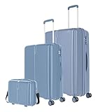 Travelite Vaka - Trolley Set L&M + Beautycase 3tlg. blaugrau