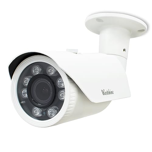 WESTSHINE 1080P CCTV Überwachungskameras Außen wasserdichte Bullet Kamera, 2.8-12mm Weitwinkel 1/ 2.7'' CMOS 42-IR LED 100ft Infrarot Nachtsicht，4-in-1(TVI + CVI + AHD + Analog)(Varifocal 2MP)