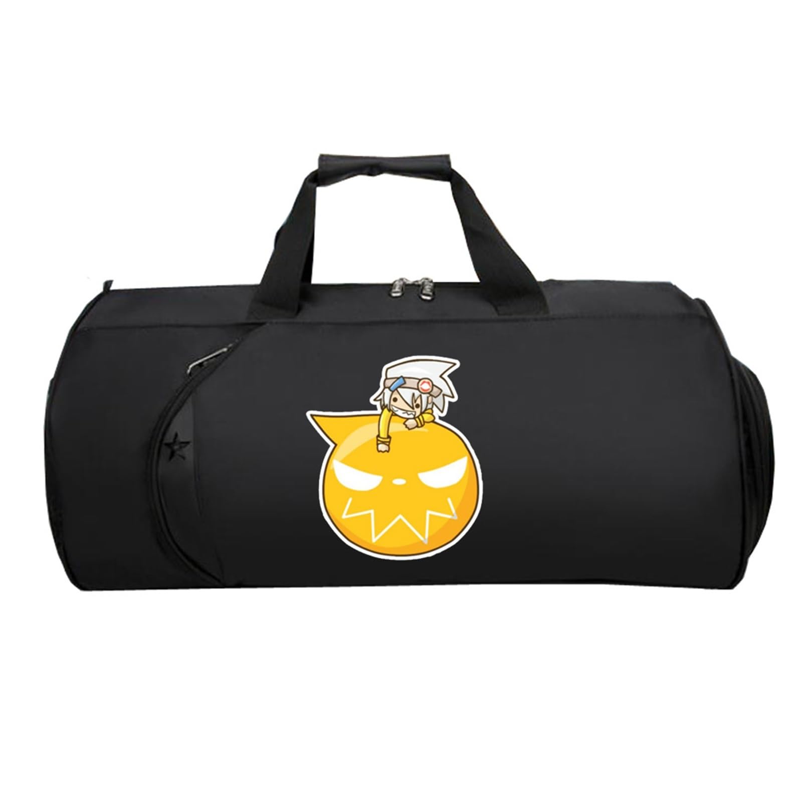 So-ul Eat-er Cabin Bag Anime, Faltbare Reisetasche HandgepäCk, HandgepäCk Unisex G.ym Wochenendtasche Flugzeug(Black 5)