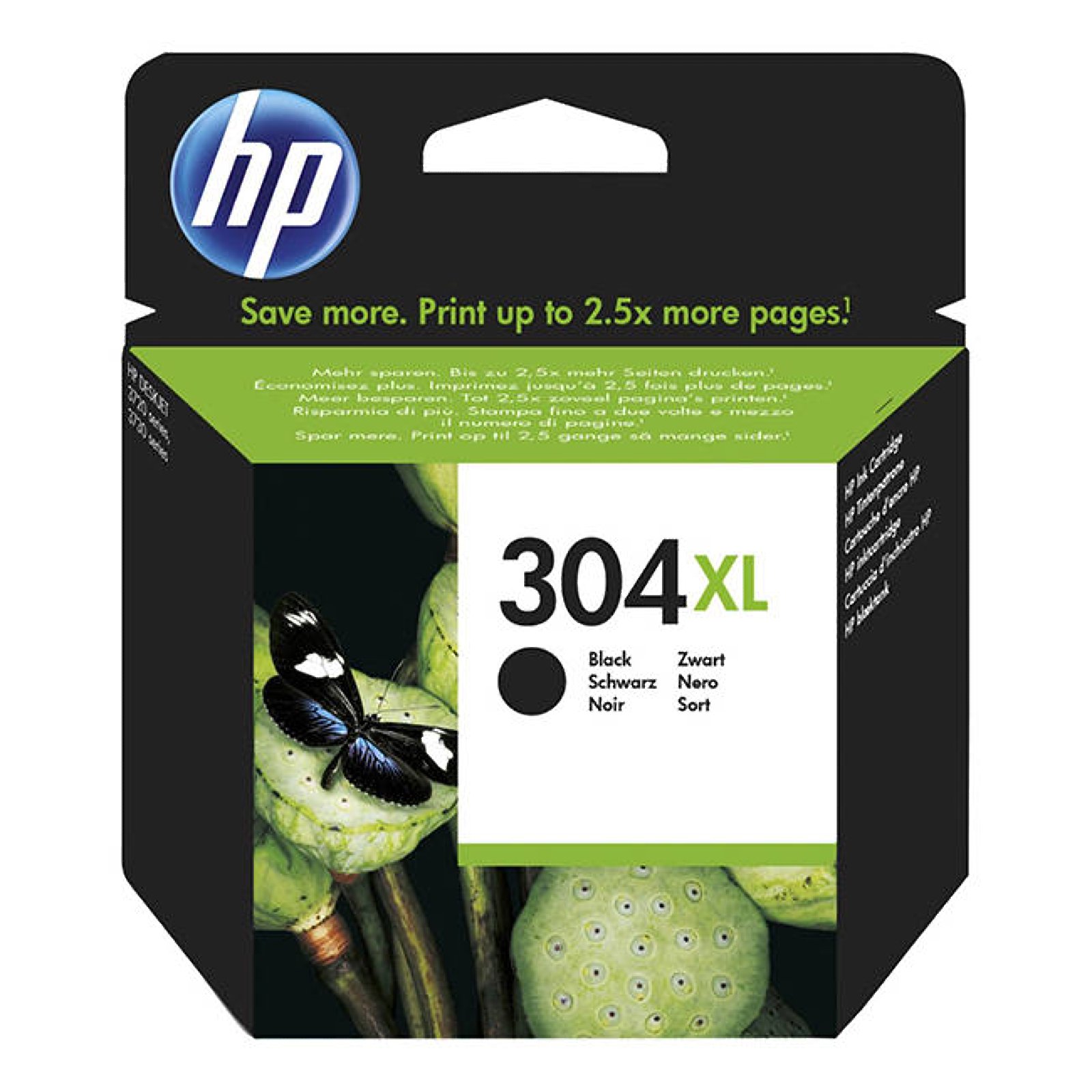 HP 304XL (N9K08AE) Original Druckerpatrone Schwarz mit hoher Reichweite für HP DeskJet 26xx