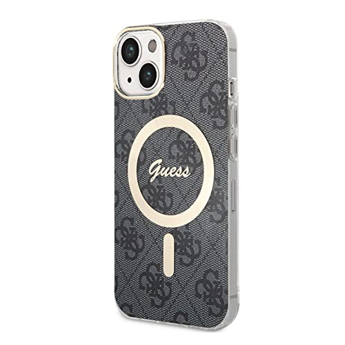 GUESS 4G MagSafe Case for iPhone 14 (6,1) Black - GUHMP14SH4STK