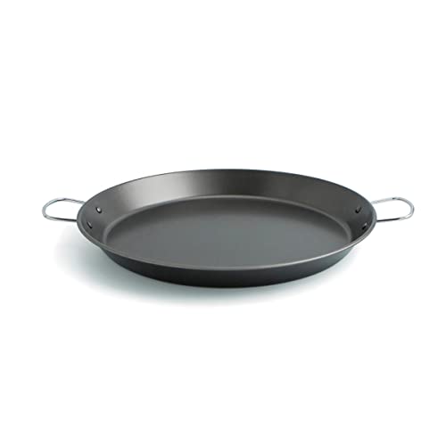 Quid Senia Paella-Pfanne, Karbonstahl, Ofen und Induktion 42 cm Schwarz