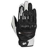 Furygan TD21 Herren Motorradhandschuhe - Handfläche 100% Leder & Perforiert - Sommerhandschuhe - Optimale Belüftung - Mittelhandschutz D3O - Verschiedene Größen.