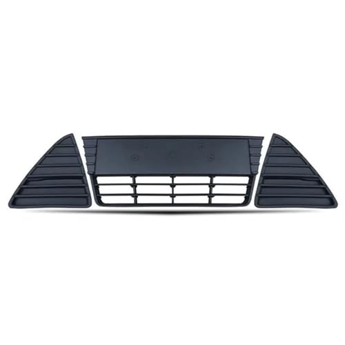 Frontgrills Für Ford Für Focus 2012 2013 2014 Frontstoßstange Unterer Kühlergrill Renngrill Grills Wabengitter Glänzend Matt Schwarz Mesh Front Bumper Grille(Matte Black 3 Pcs)