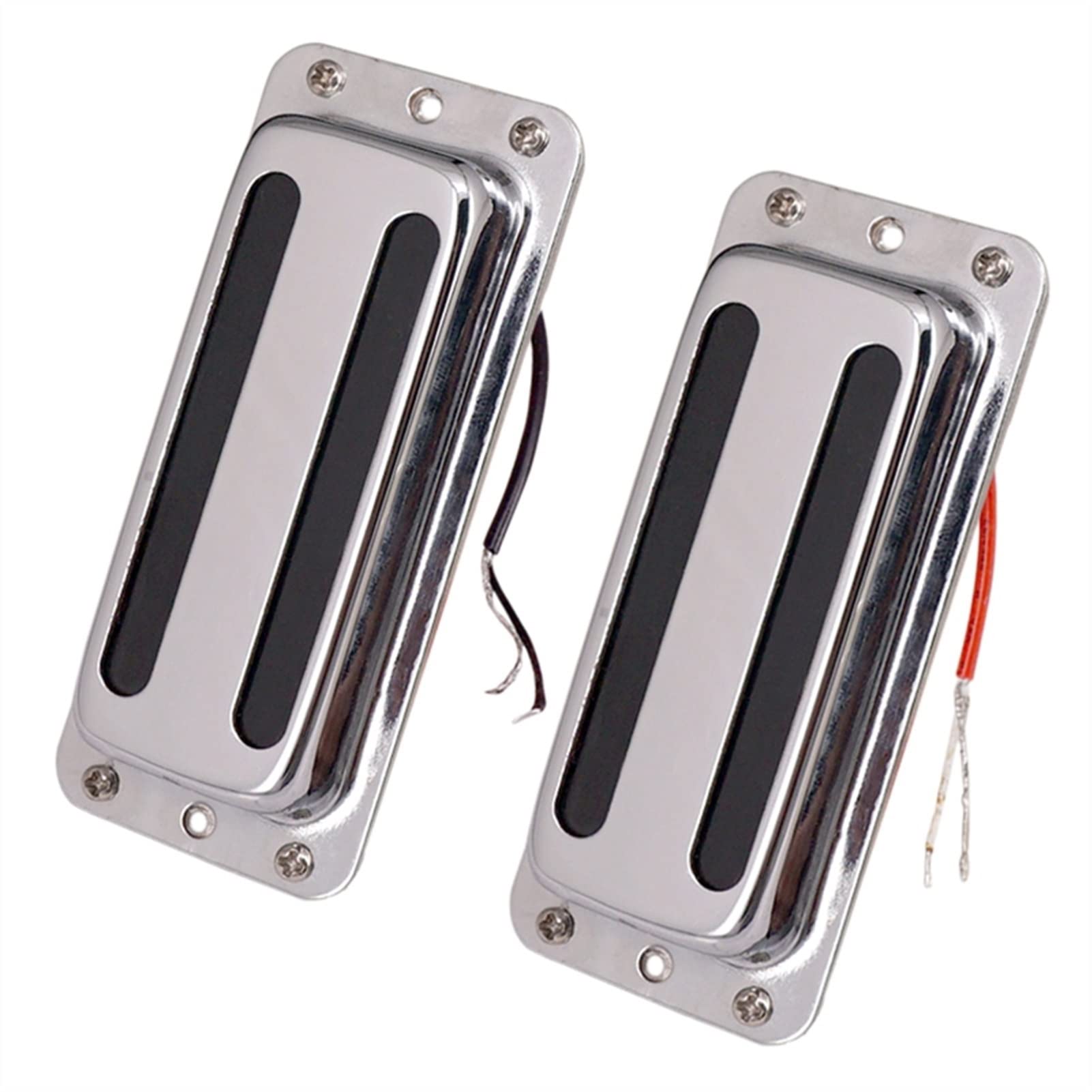 ZENGXUE 2 Stücke Metall Pickups Doppelspulenbrücke Humbucker Pickups Für E-Gitarrenzubehör Humbucker Tonabnehmer Set