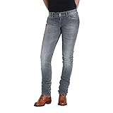 Rokker The Donna Grey Damen Motorrad Jeans, grau, 28