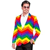 WIDMANN MILANO PARTY FASHION - Party Fashion Jackett, Regenbogen Muster, Anzugjacke, LGBTQ, Christopher Street Day, Karneval