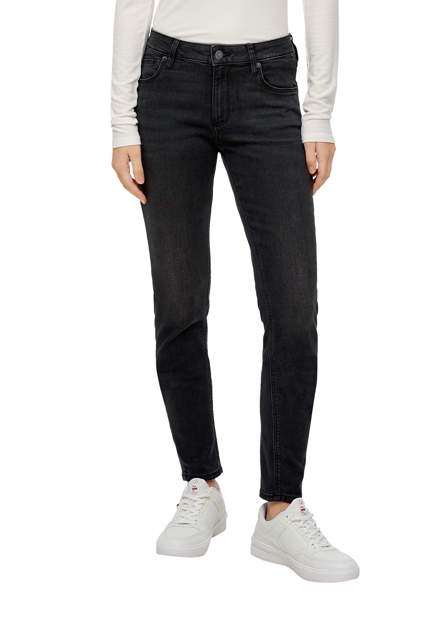 QS Jeans Sadie/Skinny Fit/Mid Rise/Skinny Leg Graphit 32/32