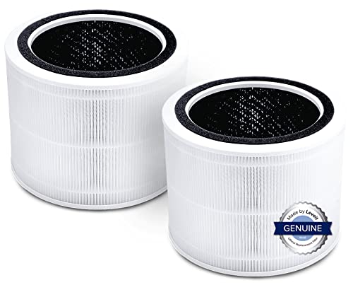 Levoit 2Pack Ersatzfilter für Luftreiniger Core 200S, H13 HEPA-filter, hocheffizienter Aktivkohlefilter, Vorfilter gegen 99,97% Schimmel Allergien Rauch Staub Pollen für Raucherzimmer Allergiker, Weiß