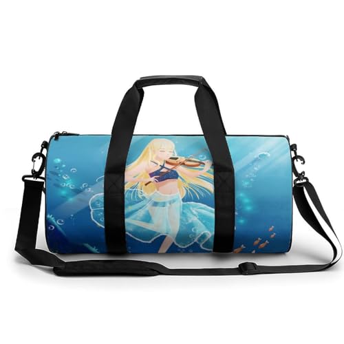 Unterwasser-Mädchen Sport Duffel Bag Sporttasche Reisetasche Handgepäck Tasche Schwimmtasche Weekender Bag 45x23x23cm