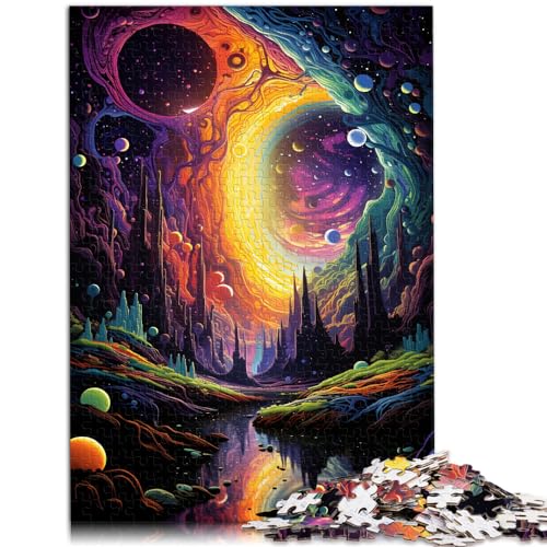 Puzzles Geschenke Spielzeug Bunte Fantasy-Kunst für Erwachsene Puzzles 1000 Teile Holzpuzzle Weihnachtswunschliste mit Weihnachtsmann 1000 Teile (50x75cm)