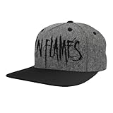 In Flames Logo Unisex Cap schwarz/grau 85% Polyacryl, 15% Wolle Band-Merch, Bands