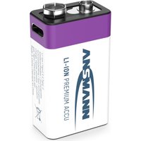 Ansmann E-Block USB-C 9 V Block-Akku Li-Ion 400 mAh 9 V 1 St. (1315-0005)