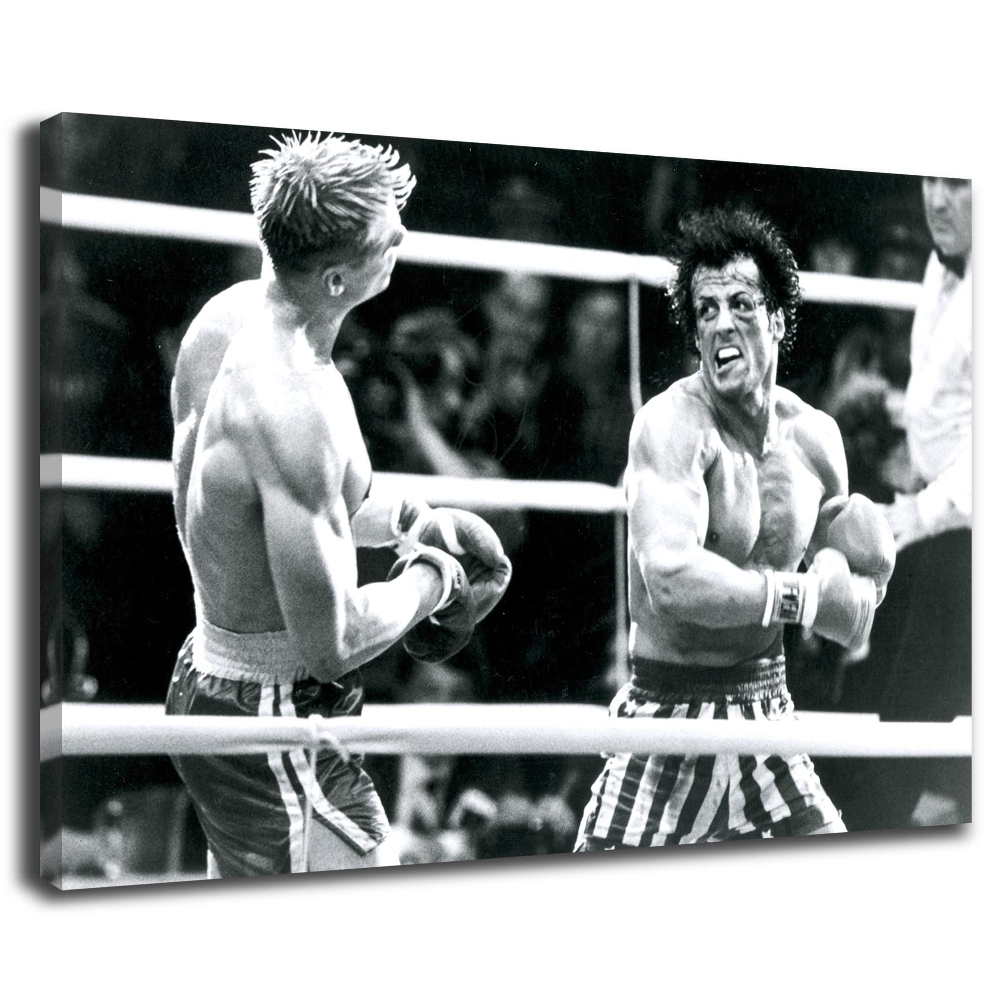 Artis Prints Leinwandbild Rocky Balboa, Silvester Stallone - Boxen, Hollywood, Klein bis XXL, Inneneinrichtung - Wohnzimmer - Wohnung, Dekoration