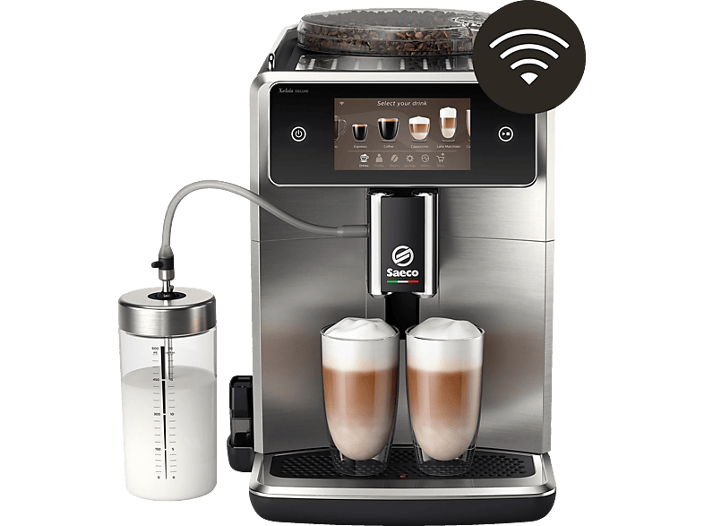 SAECO SM8785/00 Xelsis Deluxe 19 Kaffeespezialitäten Kaffeevollautomat Schwarz/Edelstahl