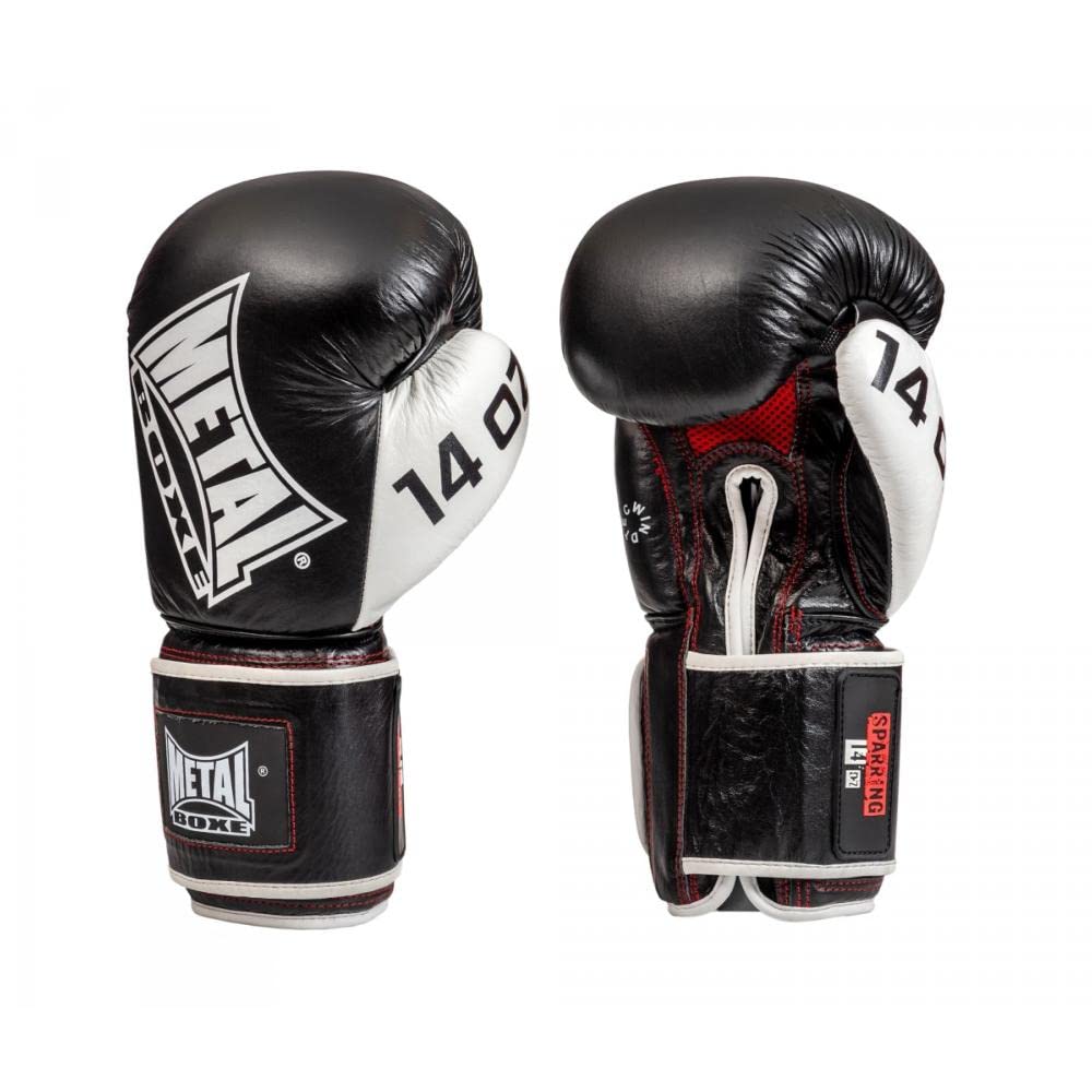 METAL BOXE Gants de Boxe Cuir Sparring 24 oz